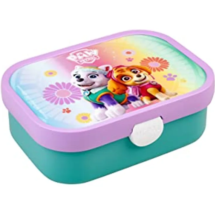 Mepal Brotdose Campus mit Bento-Einsatz & Gabel 700 ml - Paw Patrol Girls, 107440065397, Bunt