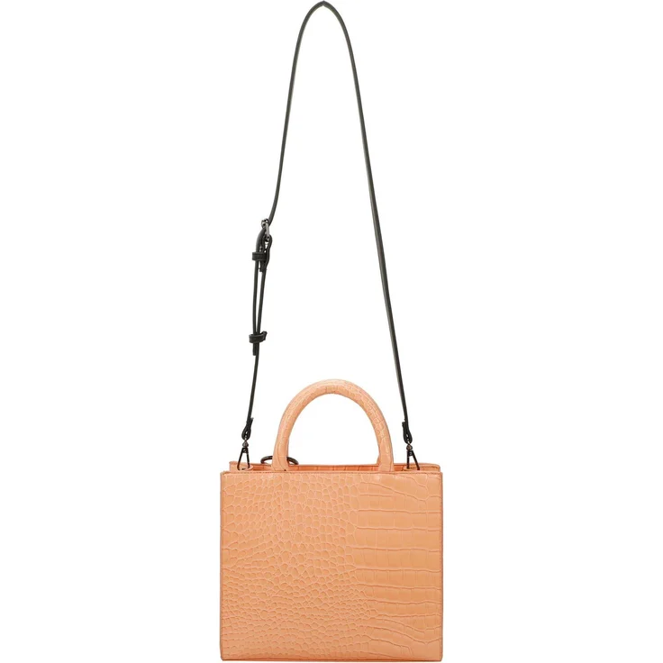 Buffalo Big Boxy Handtasche 26 cm, modische Handtasche in Orange mit abnehmbarem, verstellbarem Schulterriemen