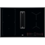 AEG CCE84543FB Integriertes Induktionskochfeld, 80 cm, 4 Power-Zonen, 1 2-in-1-Kohlefilter, Brückenfunktion, automatische Abschaltung, Sicherheitsverriegelung, Klasse A+, schwarz