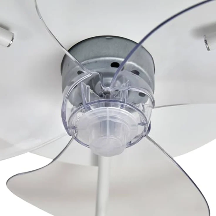 Lindby Momitu, Deckenventilator mit dimmbarer LED-Lampe, Fernbedienung, Aluminium, Ø 50 cm, weiß, für Wohnzimmer & Esszimmer – Bild 6