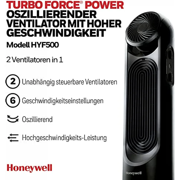 Honeywell Turbo Force Power Turmventilator HYF500E – Bild 2