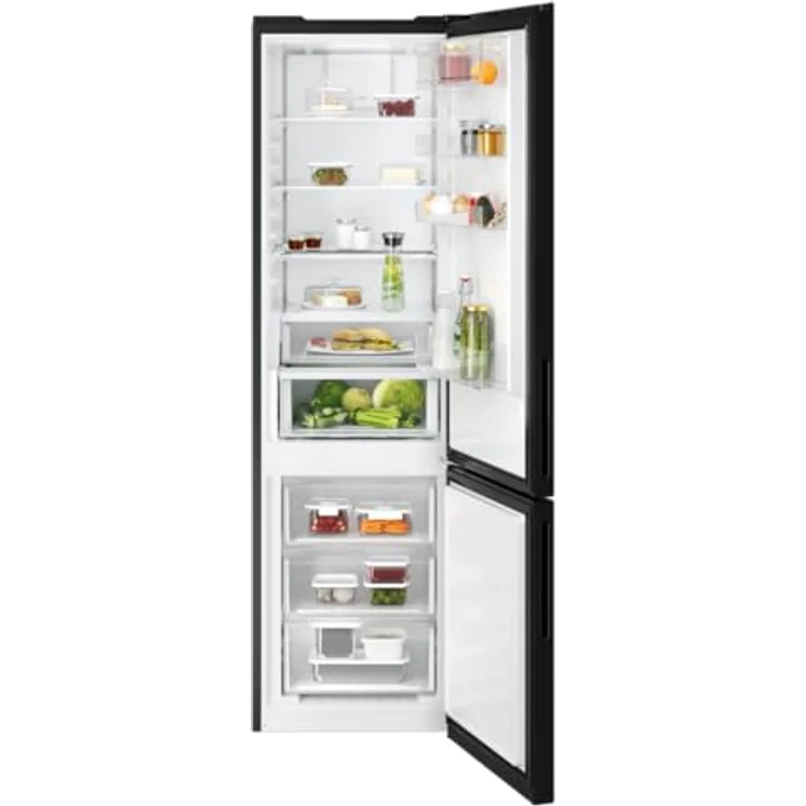 AEG ORC7P361DB Freistehende Kühl-Gefrierkombination, 362 L, TwinTech® NoFrost, Gefrierteil unten, Farbe: Black Matt – Bild 2