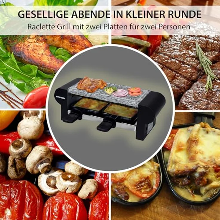 Syntrox RAC-350W Raclette-Grill, Antihaftbeschichtet, 350 Watt – Bild 3