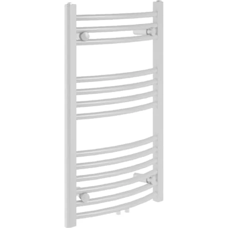 Designheizkörper Bari weiß gebogen 80,3 x 60 cm BadHeizkörper Handtuchtrockner Bad-Heizkörper Handtuchheizkörper Handtuchwärmer