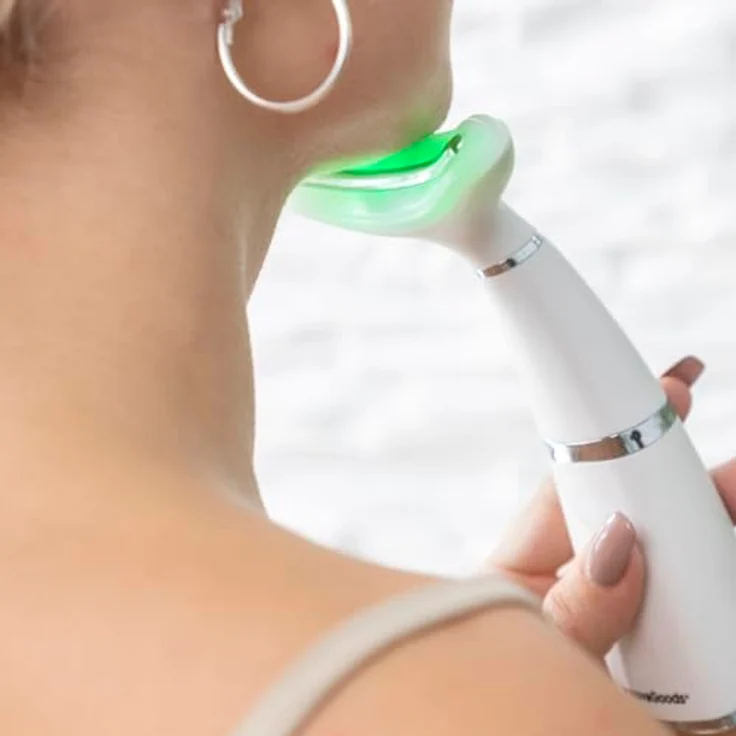 InnovaGoods® Kinred Doppelkinnreduzierer mit Fototherapie, Thermotherapie und Vibration, Weiß – Bild 4