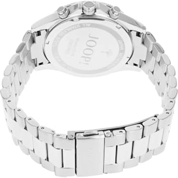 JOOP! Chronograph JOOP! Herren-Armbanduhr 2037701, Edelstahl, analoges Quarzuhrwerk mit Chronograph-Funktion, wasserdicht bis 10 bar, Gehäusedurchmesser 42 mm, massives Gliederarmband – Bild 2