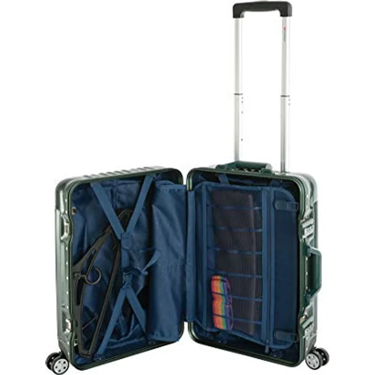 Travelhouse London Koffer Grün S-55cm Bordkoffer · Alu-Rahmen · Polykarbonat Hartschale · Handgepäck 47L – Bild 3