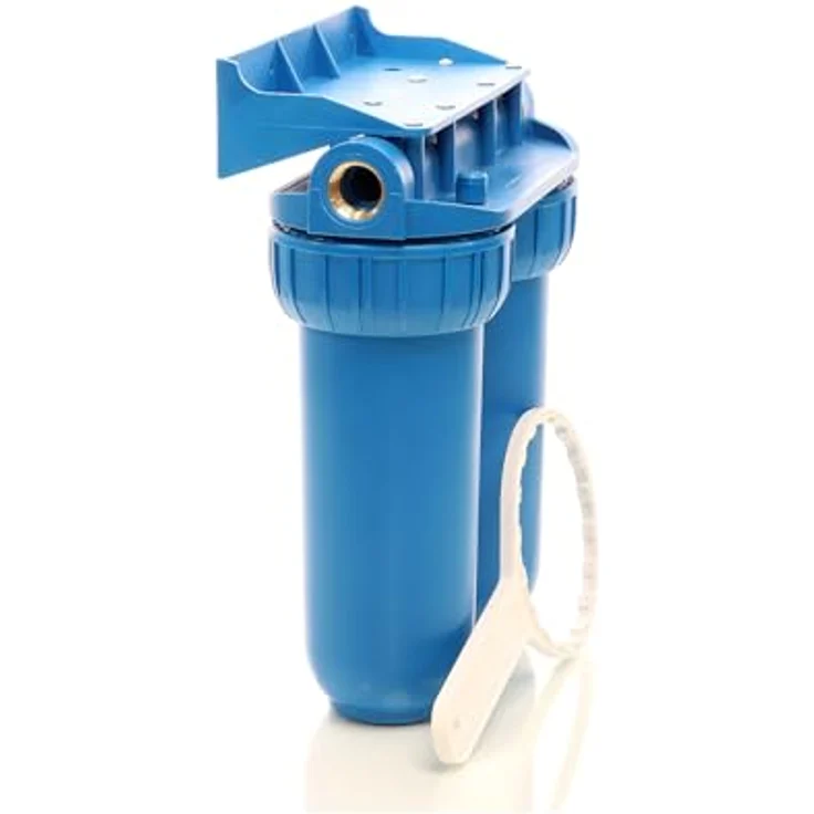 Naturewater NW-BR10B2 Doppelfilter 26,16 mm 3-4' PP Kartusche Aktivkohleblock Schraubenschlüssel – Bild 5