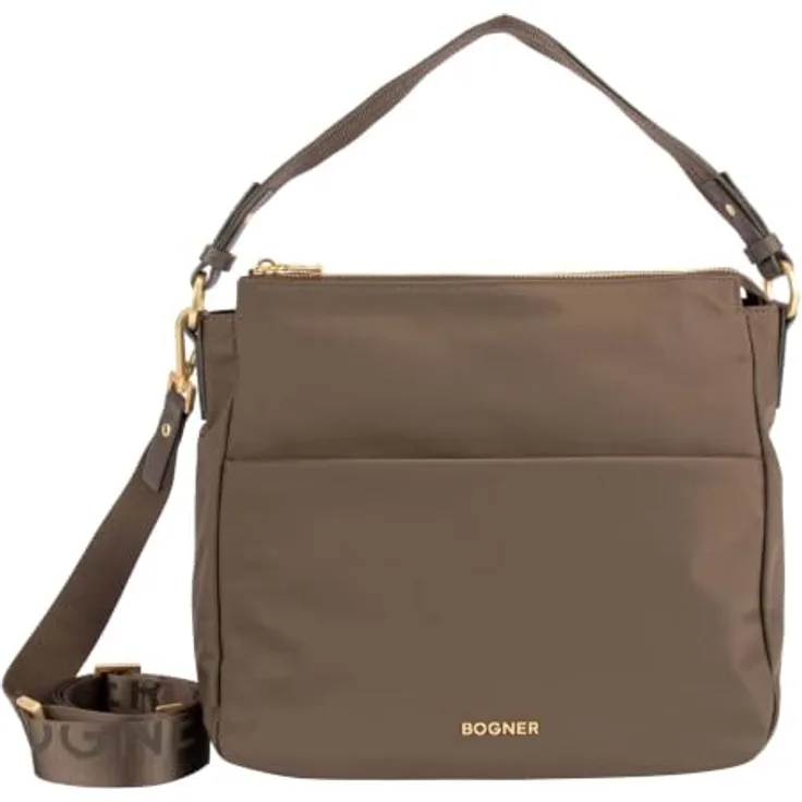 Bogner Klosters Isalie Schultertasche 30 cm, braun, 100% Nylon, 30 x 13 x 29 cm
