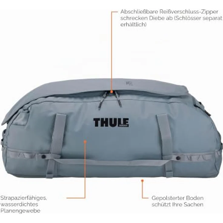 Thule Chasm Weekender Reisetasche, 76.5 cm, 100% Polyester, blau – Bild 3