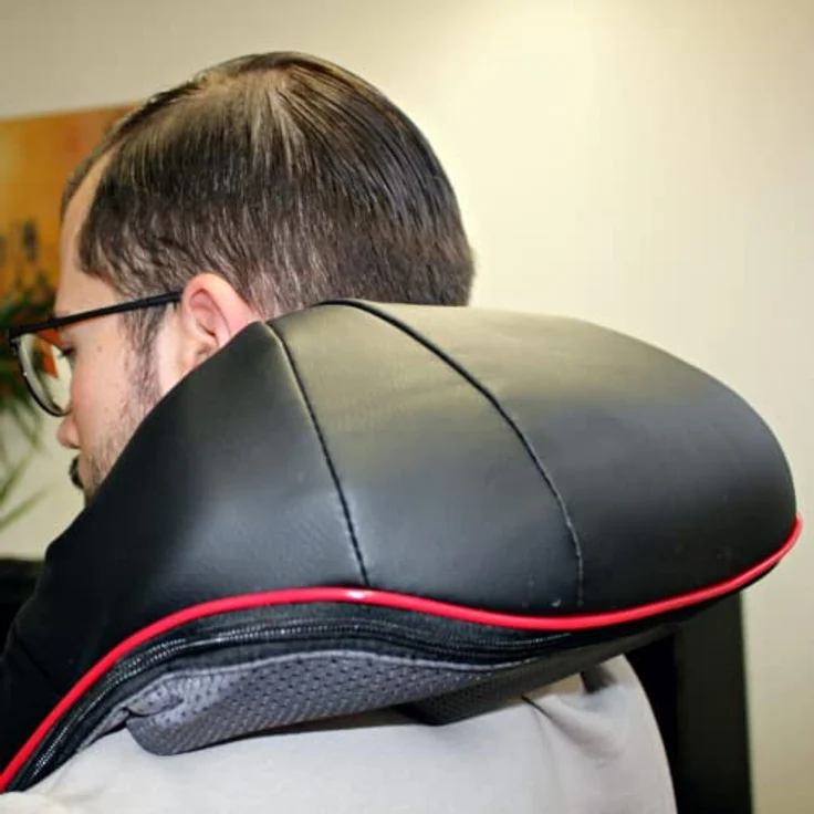 Kraftwerk® Kabellos Shiatsu Massagegerät | Nacken Rücken Schulter Massage & Infrarot Heizung | 3D rotierender Shiatsu Massagegürtel | Rückenmassagegerät & Nackenmassagegerät mit Wärme – Bild 5