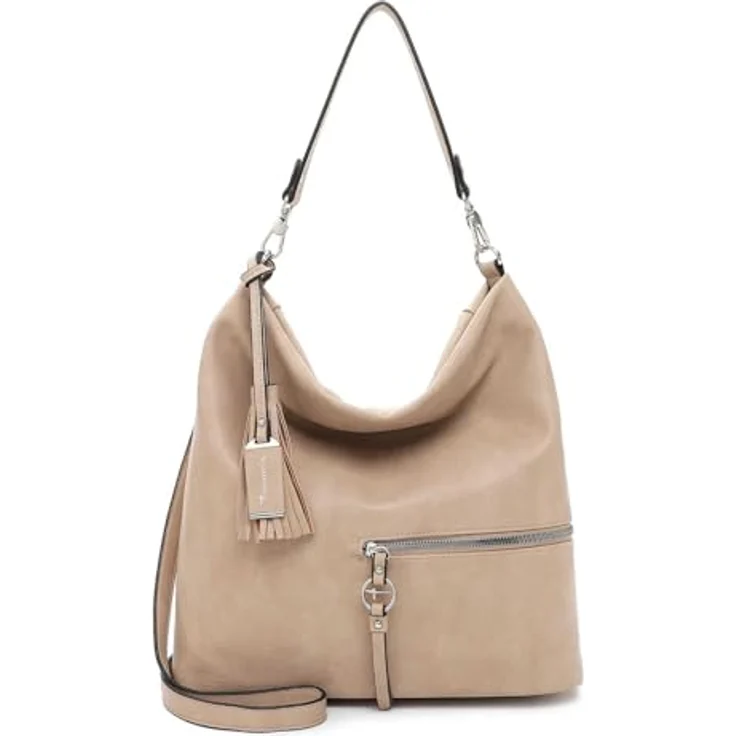 Tamaris Nele Schultertasche 37 cm, braun, 100% Polyurethan, kompakte Größe – Bild 1