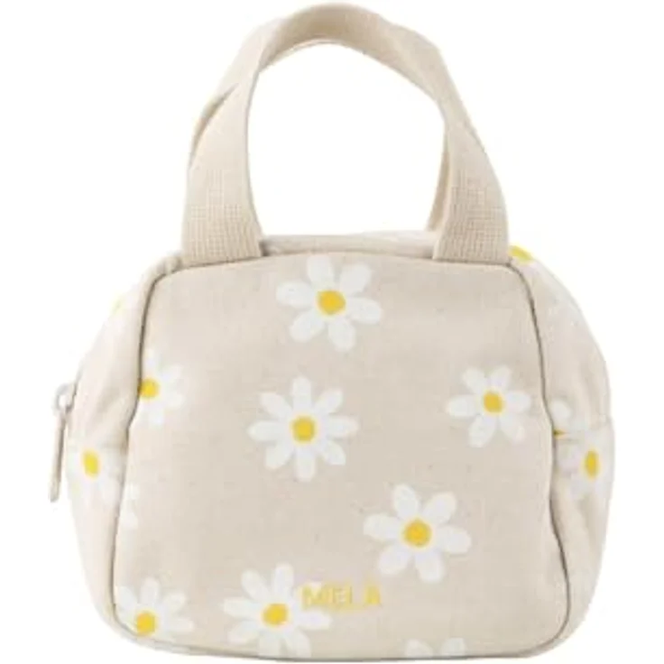 MELA Mini Bag Organizer Tasche klein Style SHAILA, Bio-Baumwoll-Canvas mit drei Innenfächern, ideal für Ordnung unterwegs – Bild 1