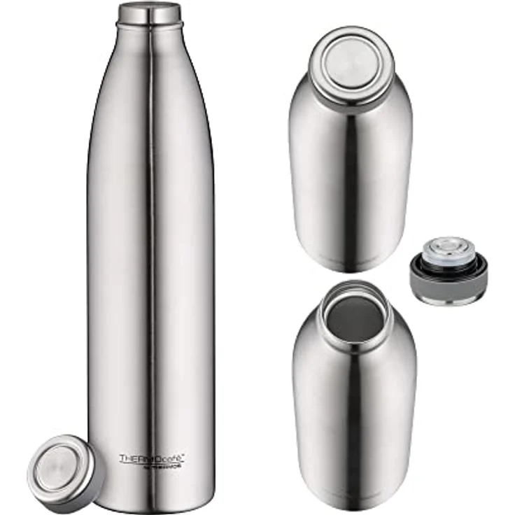 ThermoCafé by THERMOS 4067.205.100 Thermosflasche TC Bottle , Edelstahl mattiert 1,0 Liter, 12 Stunden heiß, 24 Stunden kalt, BPA-Free – Bild 2