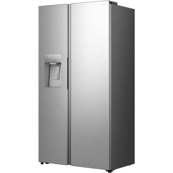 Hisense RS5P528STIC, Freistehender Side-by-Side-Kühlschrank, 528 l, Edelstahl, Amerikanische Tür, No-Frost-Technik, Grau – Bild 3