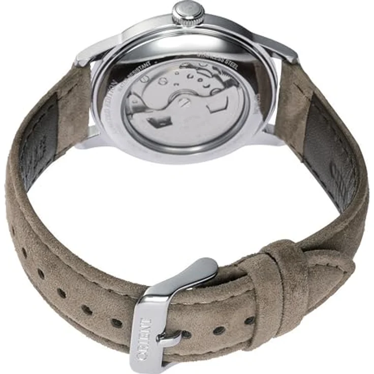 Orient Elegante Uhr RA-AC0M13N, Klassische Herrenuhr mit 38 mm, Eisengrau, Mechanisches Uhrwerk F6724, Wasserfest – Bild 2