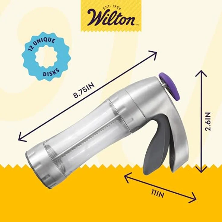 Wilton Preferred Cookie Press, Assortiert, Mehrfarbig, 22.7 x 22.7 x 27.7 cm – Bild 3