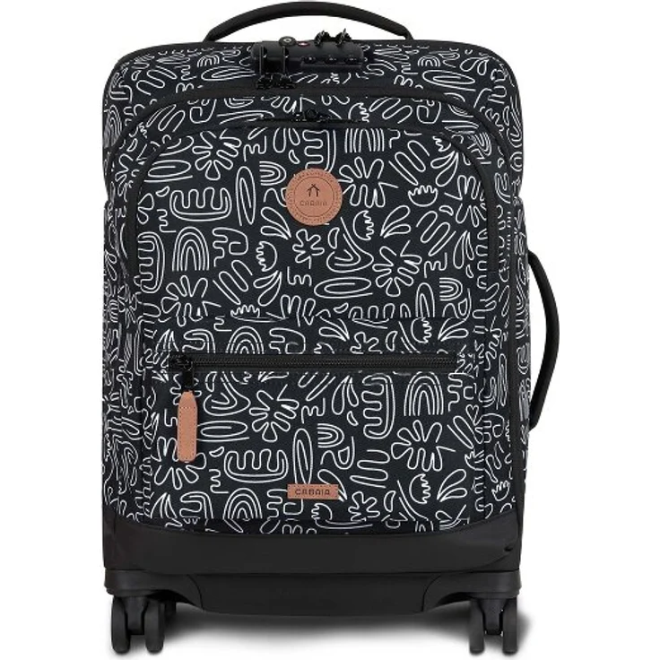 Cabaia Soft Suitcase Small, Kabinentrolley S 55 cm mit Laptopfach, grau