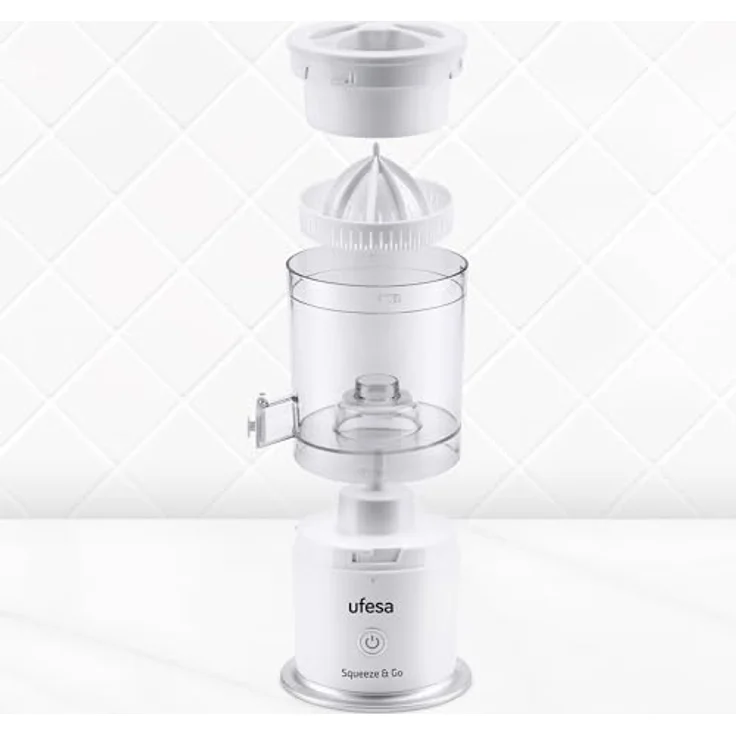UFESA Squeeze & Go White, kabelloser Entsafter mit USB-Aufladung, 220ml Fassungsvermögen, BPA-frei – Bild 3