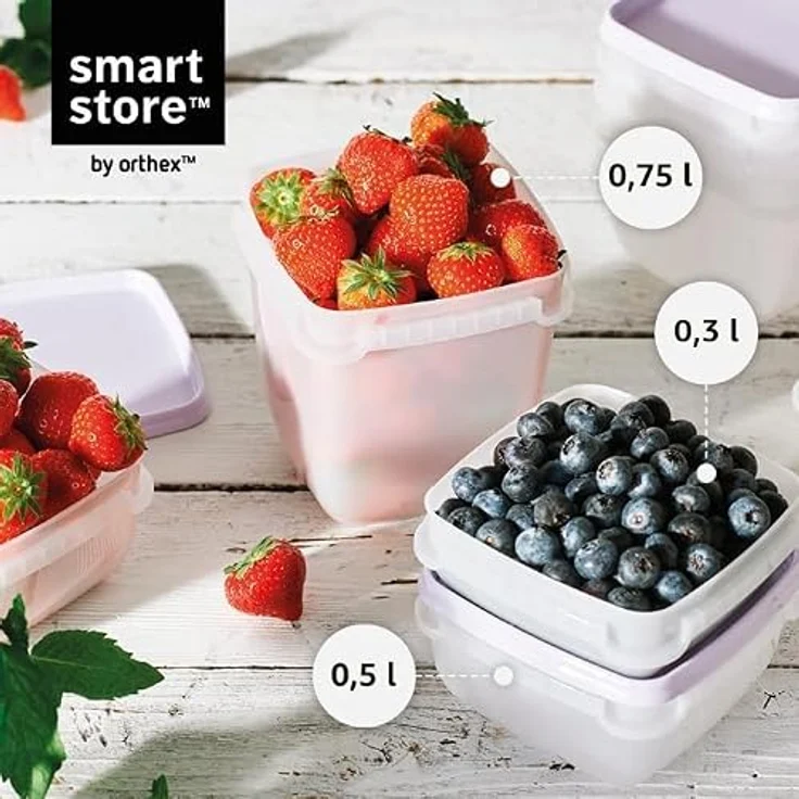 SmartStore Frischhaltedosen Frost, 1.2L 2er Set, BPA-frei, mikrowellen- und spülmaschinenfest, Kühlschrank- und Gefrierschrank geeignet – Bild 5