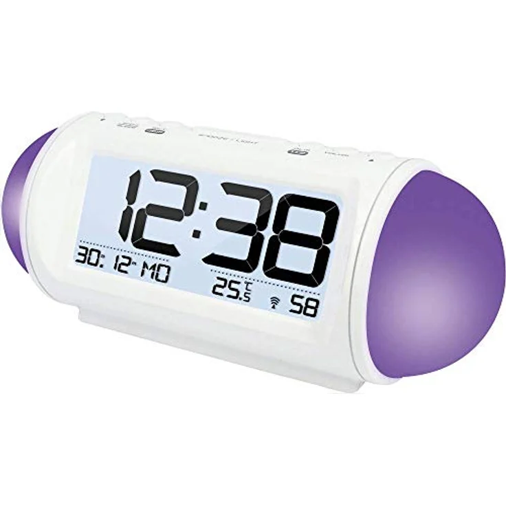 technoline Funkwecker WT 499 mit Stimmungslicht und Wake-Up Licht, DCF-77 Funkuhr mit Wake-up-light, schwarz – Bild 2