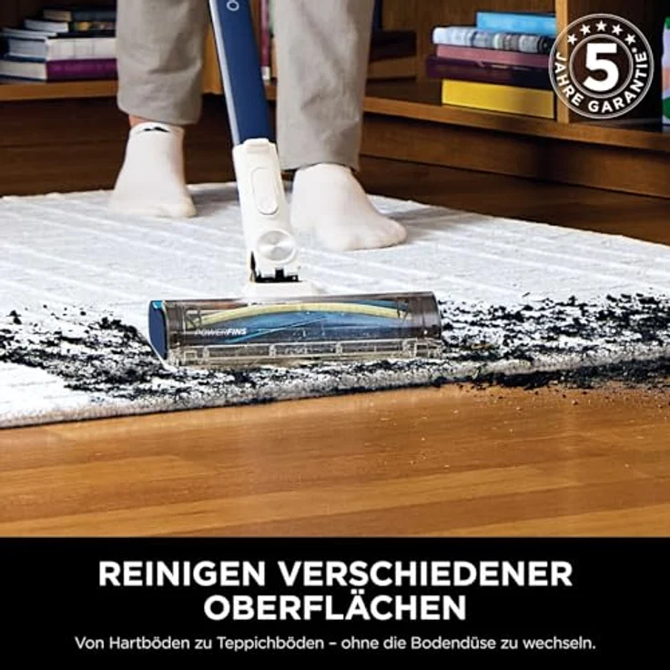 Shark Stielstaubsauger IZ380EU PowerPro, Handstaubsauger mit FloorDetect- und Anti Hair Wrap-Technologie, Navy Metallic – Bild 6