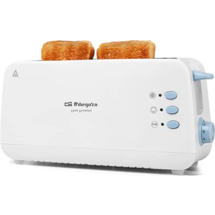 Orbegozo ? 15773 ? Toaster, 800 Watt, blau-weiß – Bild 2