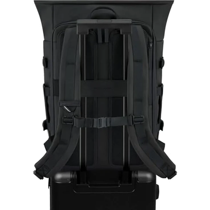 Kapten & Son Helsinki Pro Backpack, Rucksack mit gefüttertem Laptopfach und wasserabweisendem Material, All Black – Bild 5