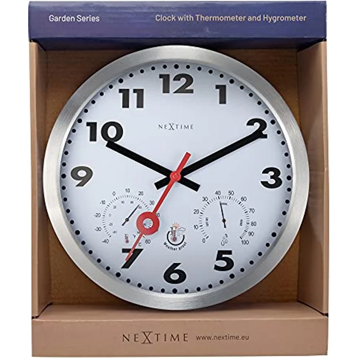 NeXtime 4307AR Wanduhr, Aluminium, Silber, 35cm – Bild 5