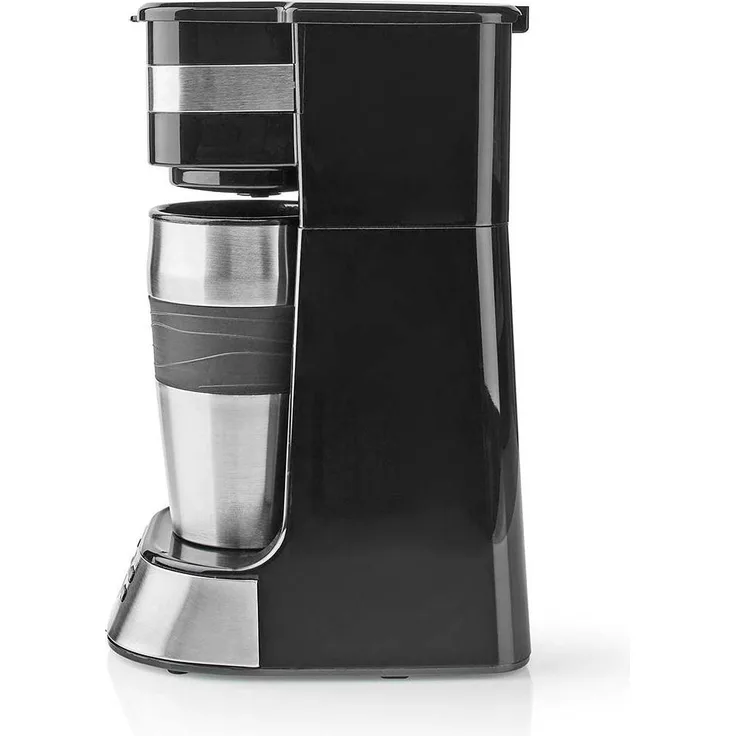 Butler 16100132, Single-Serve Kaffeemaschine mit programmierbarem Timer und isoliertem Thermobecher, schwarz