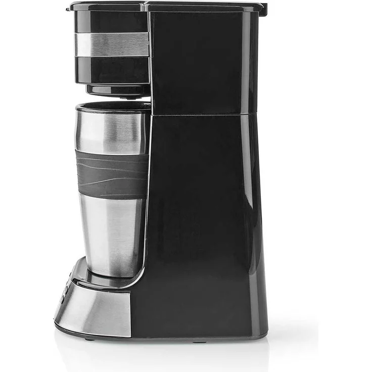 Butler 16100132, Single-Serve Kaffeemaschine mit programmierbarem Timer und isoliertem Thermobecher, schwarz – Bild 1