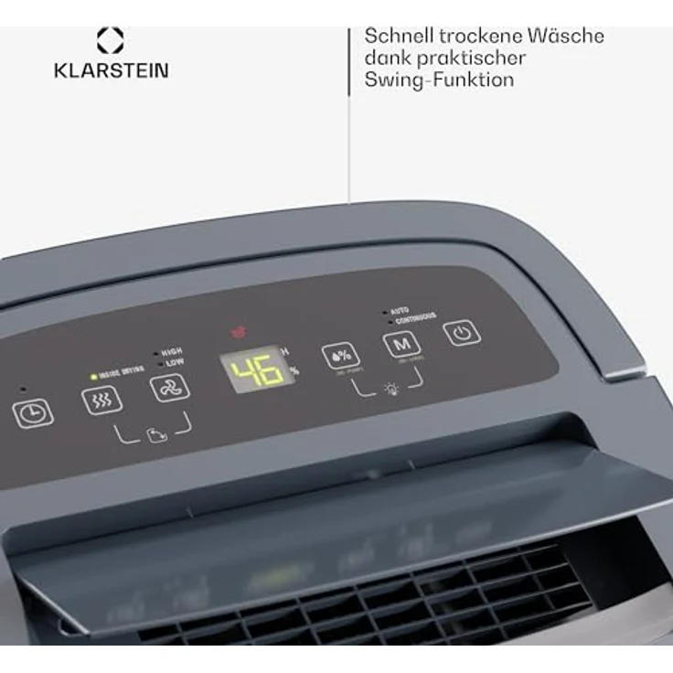 Klarstein Luftentfeuchter Elektrisch bis 45m2, Smart Luftentfeuchter für Wohnung, Bad & Keller, Luft-Entfeuchter Leise, Elektrischer Dehumidifier mit WLAN IoT App, Bautrockner mit 40 L Kapazität – Bild 5