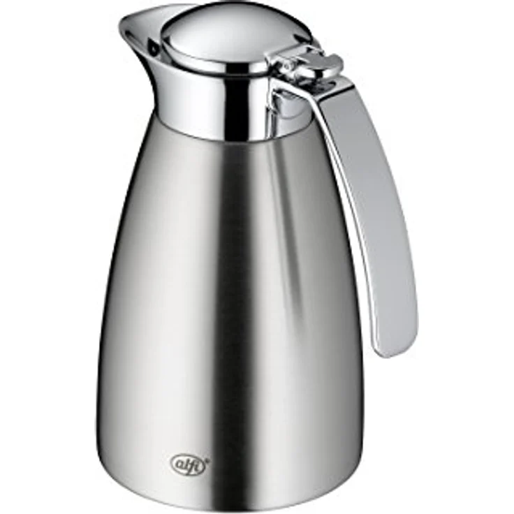 alfi 3527.205.060 Isolierkanne Gusto TT, Edelstahl mattiert 0,6 l, doppelwandiger Edelstahl, Spülmaschinenfest, 12 Stunden heiß, 24 Stunden kalt – Bild 8