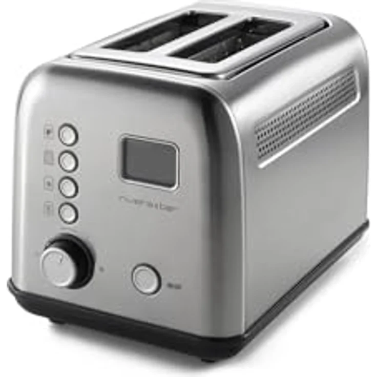 Riviera&Bar Toaster Stainless Steel, Automatischer Toaster mit 2 kurzen Schlitzen, LCD-Display und 9 Bräunungsstufen – Bild 1