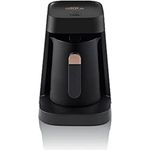 Arzum OKKA MINIO JET türkische Kaffeemaschine, türkische Kaffeekanne, 400 W, 5 Tassen Kaffeekapazität, Überlaufschutz, akustisches Warnsystem (Kupfer)