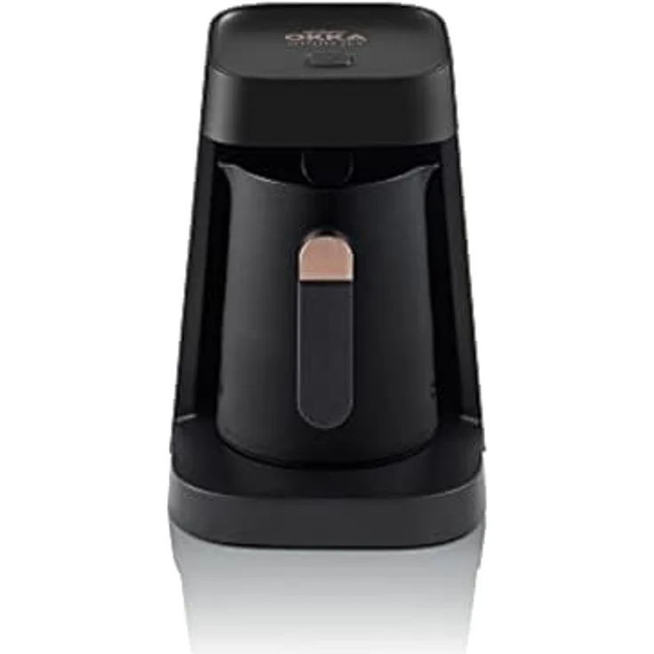 Arzum OKKA MINIO JET türkische Kaffeemaschine, türkische Kaffeekanne, 400 W, 5 Tassen Kaffeekapazität, Überlaufschutz, akustisches Warnsystem (Kupfer) – Bild 1