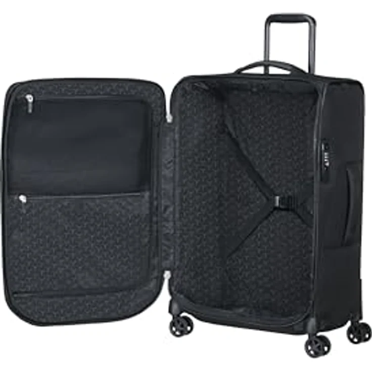 Samsonite Spark SNG Eco 67 cm, Mittelgroßer Weichgepäck Koffer mit 4 Rollen, TSA Schloss, leicht & erweiterbar, Schwarz – Bild 5