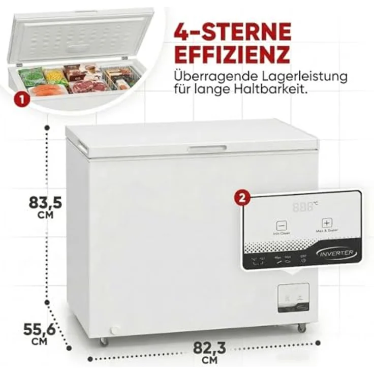 PKM GT300E Gefriertruhe, freistehend, Energieklasse E – Bild 6