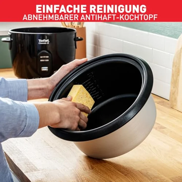Tefal RK103811 Reiskocher Classic, schwarz-metallic – Bild 5