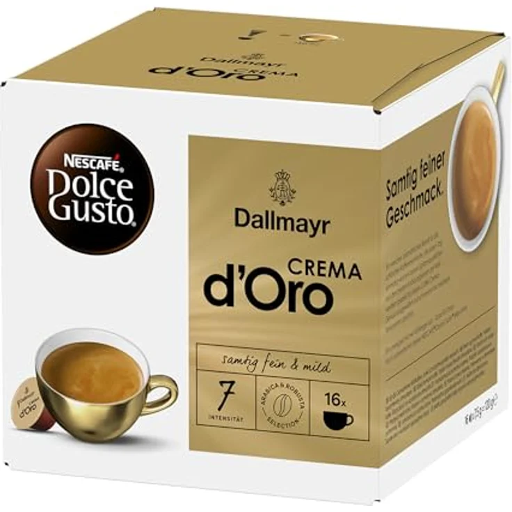 Nescafé Dolce Gusto Dallmayr Crema d?Oro, Kaffee, Kaffeekapsel, 16 Kapseln – Bild 2