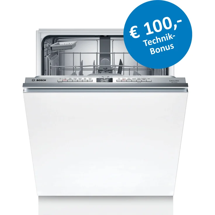 Bosch Exclusiv SMV4HBX02D, Vollintegrierter Geschirrspüler, 60 cm, Steuerung über Home Connect-App
