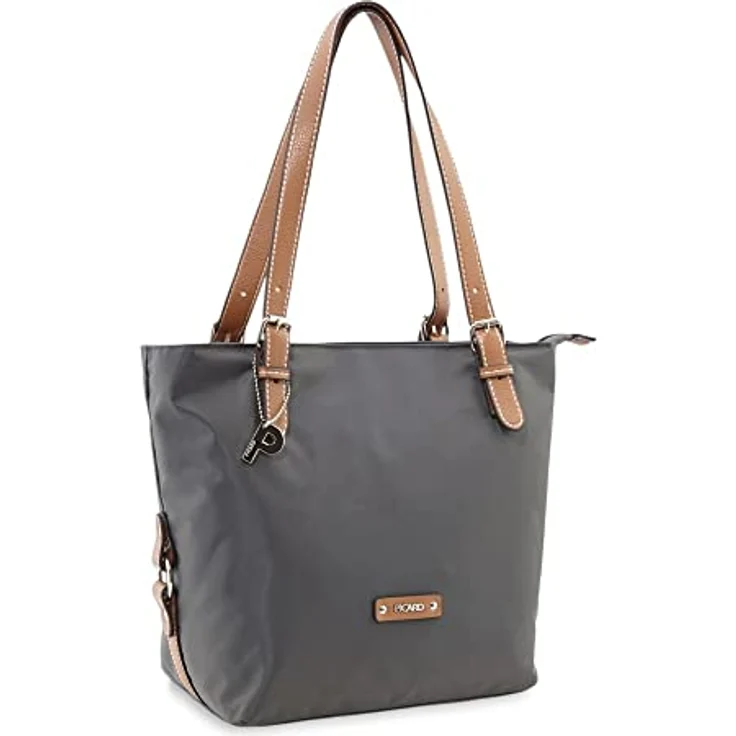 Picard Shopper PICARD Shopper Sonja aus Nylon, sportiver Shopper mit robuster Feinnylon und Lederoptik, schwarz – Bild 3