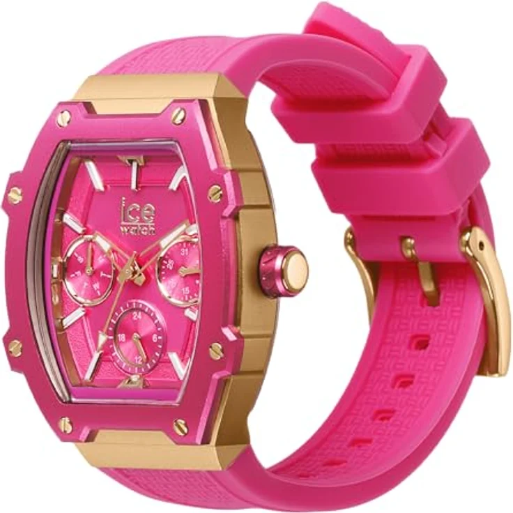 ICE-WATCH Ice boliday Wild pink Damenuhr mit Silikonarmband, Kalenderfunktion, 24-Stunden-Anzeige - 023288 (Small) – Bild 2