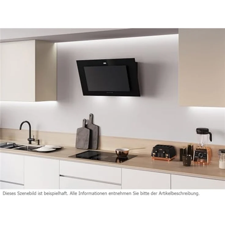 Franke FMAPRO907BK/BKMAT, Dunstabzugshaube 450 m³/h, Abluft/Umluft, Energieeffizienz A, 56 dB, Schwarz – Bild 2