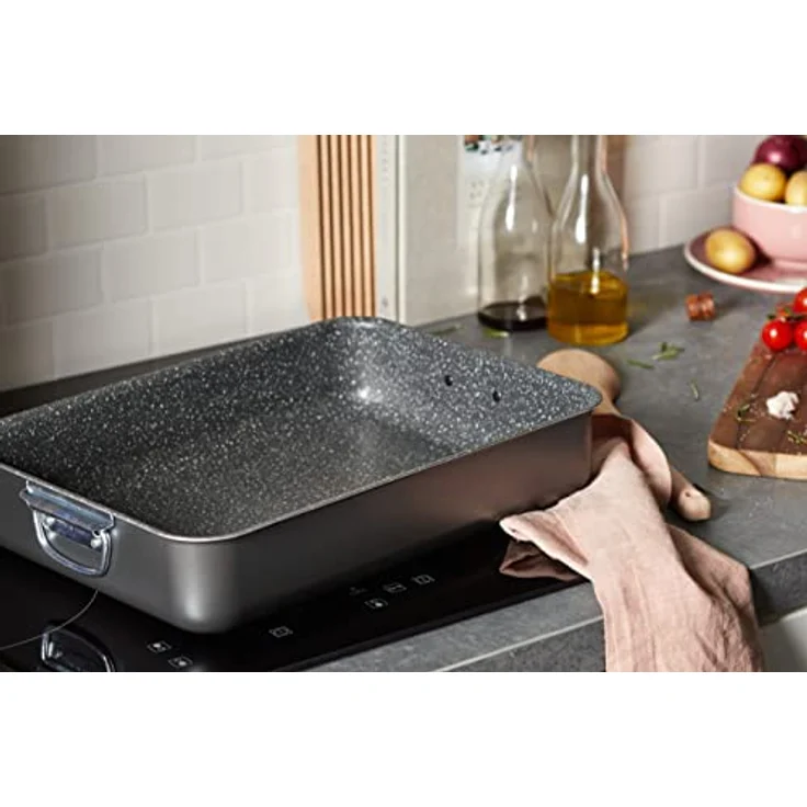 Alluflon Tradition Italien Lasagneform, Aluminium, schwarz – Bild 10