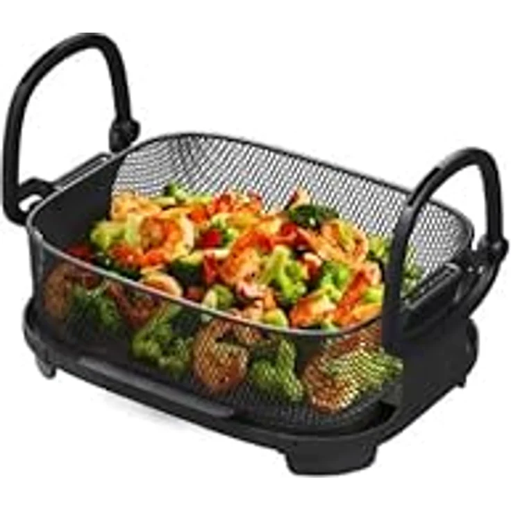 Philips Dampfgarer NX0960/90, Air Steam Cooker der Serie 7000, NutriFlavor Technologie, 1600,00 W, Silber – Bild 7