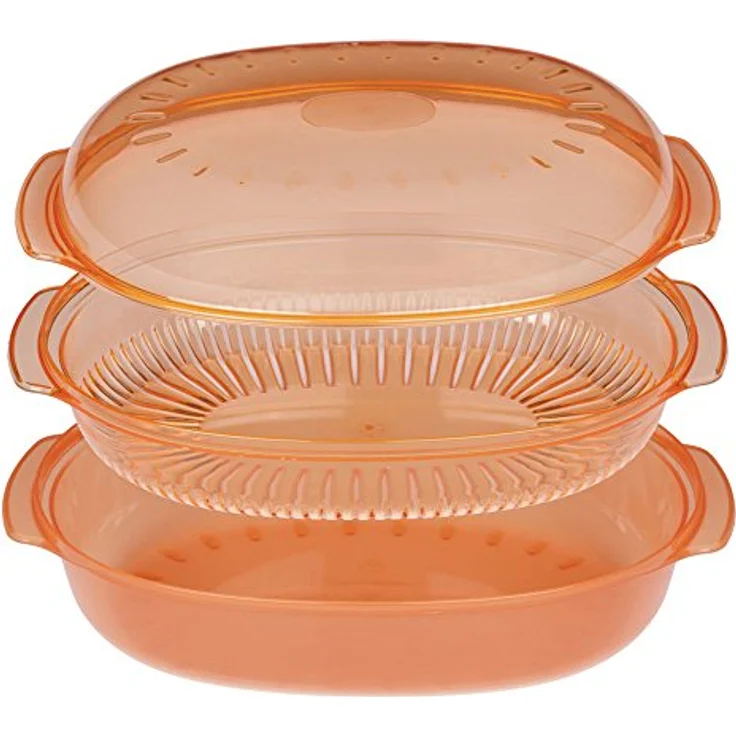 Whirlpool Dampfschale oval EASYCOOK STM250, Ersatzteil 340 x 220 mm für Mikrowellen – Bild 2