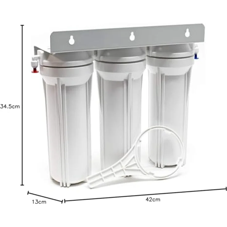 Naturewater NW-PR303 3-Stufenfilter Sedimentfilter Aktivkohleblock Aktivkohlegranulat, 2.5m Schlauch – Bild 7