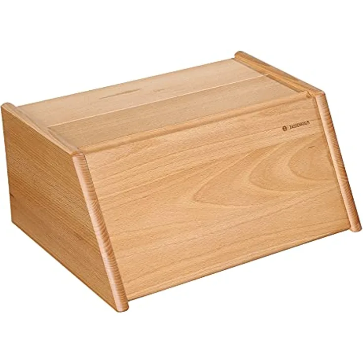 Zassenhaus Brotkasten Montana, Brotkorb mit Klappdeckel, Buche 40 x 30 x 18 cm, 065046