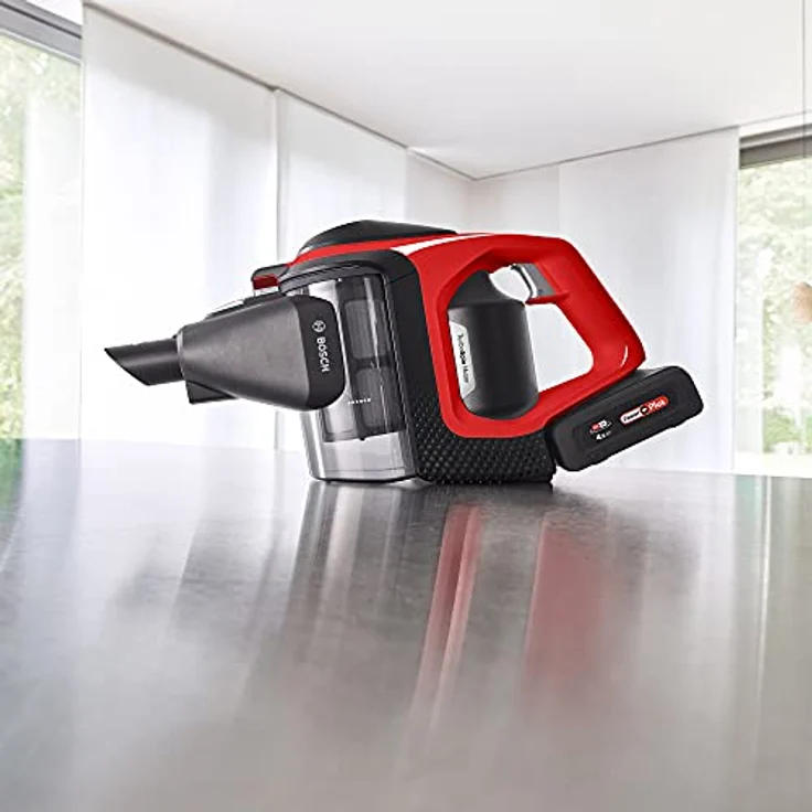 Bosch BBS8214PET ProAnimal Unlimited Serie 8 Gen2 Handstaubsauger, 65 min Akkubetrieb, rot-schwarz – Bild 2